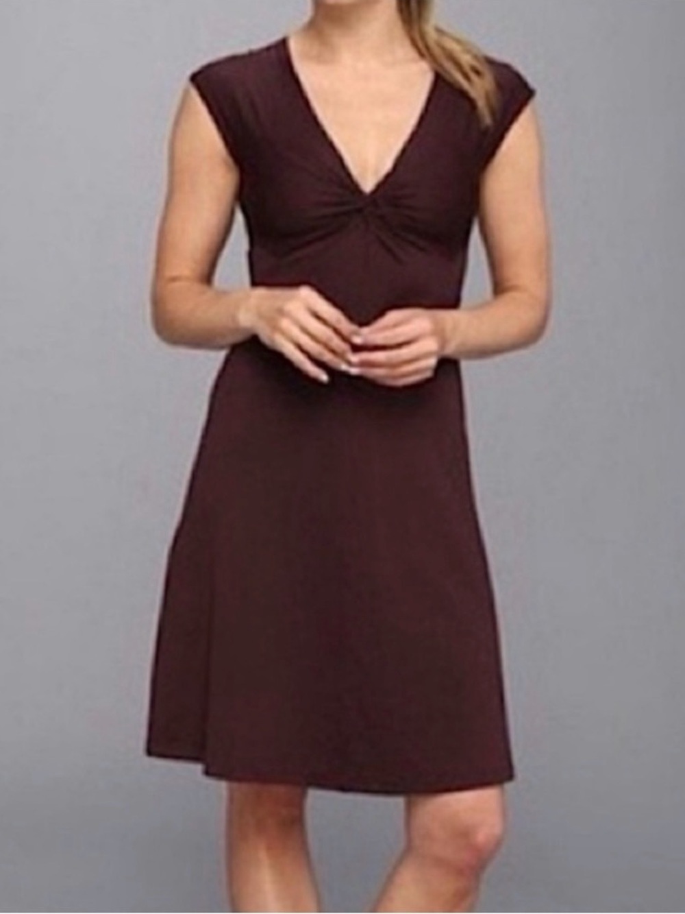 Patagonia Deep Purple Bandha Twist Knot Front Dress Athleisure Women’s Sz Small